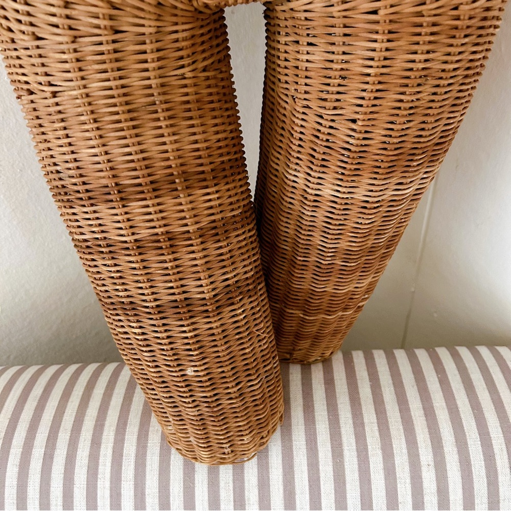 Vintage Organic French Coastal Wicker Mannequin Women 1960’s Midcentury Beige - Picture 3 of 8